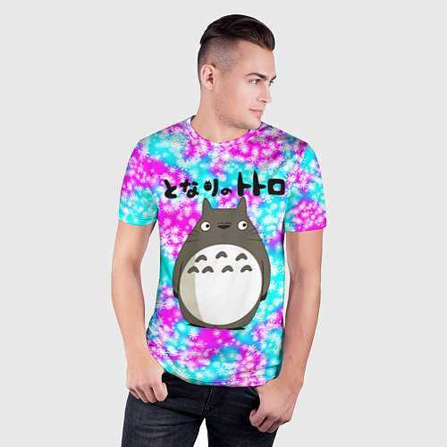 Мужская спорт-футболка Totoro / 3D-принт – фото 3