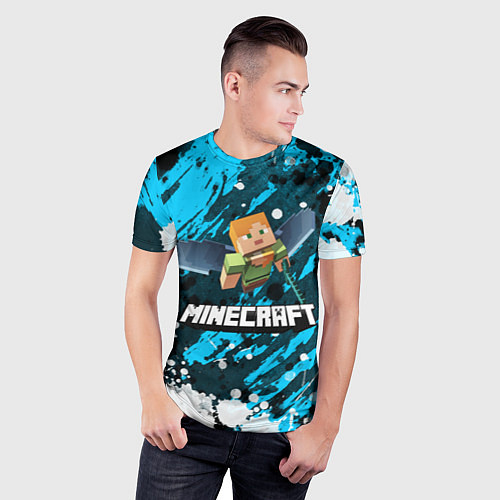 Мужская спорт-футболка Minecraft Майнкрафт / 3D-принт – фото 3