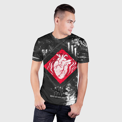Мужская спорт-футболка DBD - beating heart / 3D-принт – фото 3