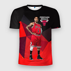 Футболка спортивная мужская Chicago Bulls, цвет: 3D-принт