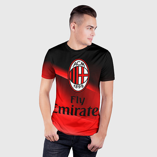 Мужская спорт-футболка Милан / 3D-принт – фото 3