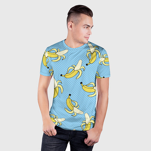 Мужская спорт-футболка Banana art / 3D-принт – фото 3
