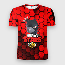 Футболка спортивная мужская BRAWL STARS CROW, цвет: 3D-принт