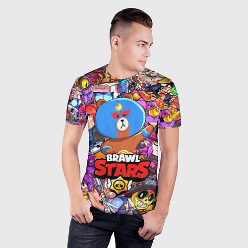 Мужская спорт-футболка BRAWL STARS EL BROWN / 3D-принт – фото 3