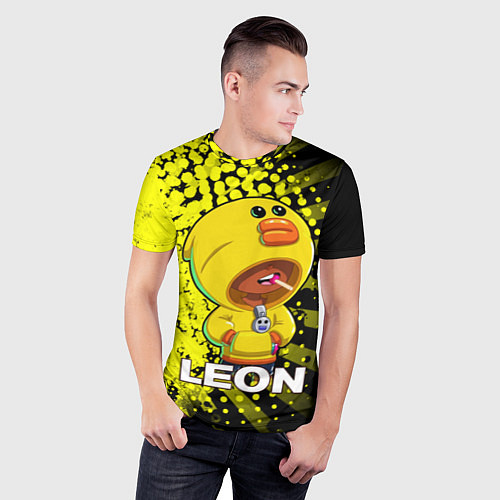 Мужская спорт-футболка Brawl Stars SALLY LEON / 3D-принт – фото 3