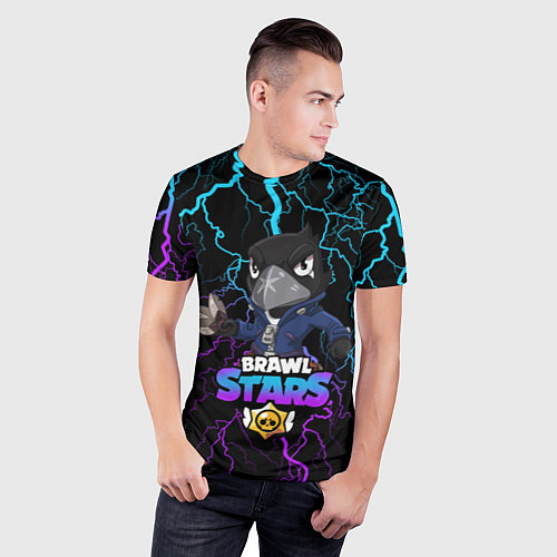 Мужская спорт-футболка Brawl Stars CROW / 3D-принт – фото 3