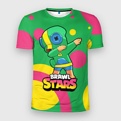 Футболка спортивная мужская Brawl Stars Leon, Dab, цвет: 3D-принт
