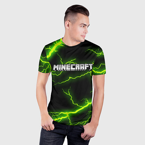 Мужская спорт-футболка MINECRAFT STORM / 3D-принт – фото 3