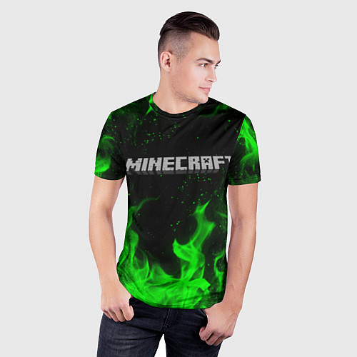 Мужская спорт-футболка MINECRAFT / 3D-принт – фото 3