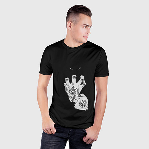 Мужская спорт-футболка Выжигющий Искру / 3D-принт – фото 3