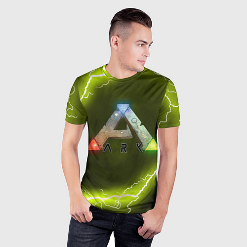 Мужская спорт-футболка Ark Survival Evolved / 3D-принт – фото 3