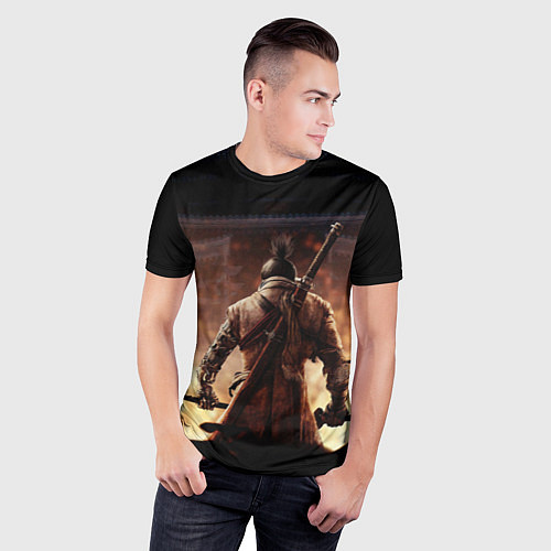 Мужская спорт-футболка Sekiro shadows die twice / 3D-принт – фото 3
