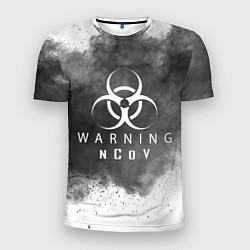 Мужская спорт-футболка Warning NCoV