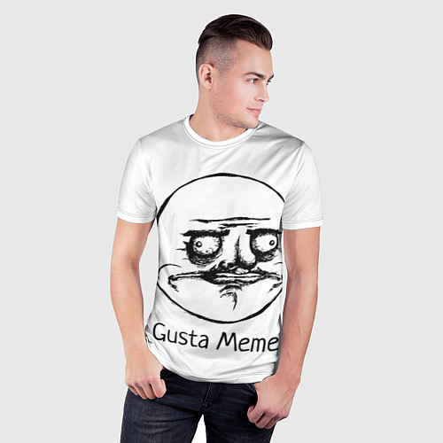 Мужская спорт-футболка Gusta Meme / 3D-принт – фото 3