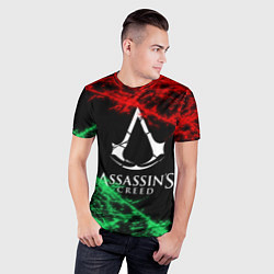 Футболка спортивная мужская Assassin’s Creed: Red & Green, цвет: 3D-принт — фото 2