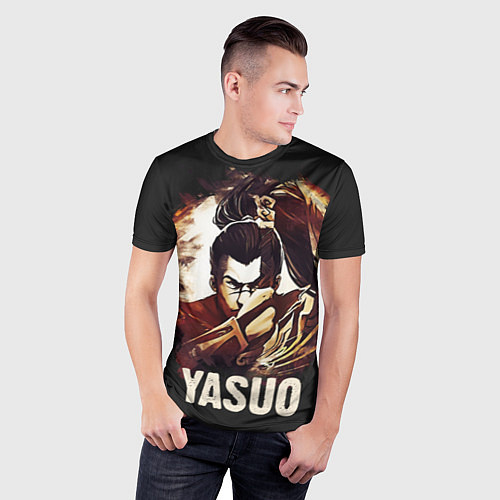 Мужская спорт-футболка Yasuo / 3D-принт – фото 3