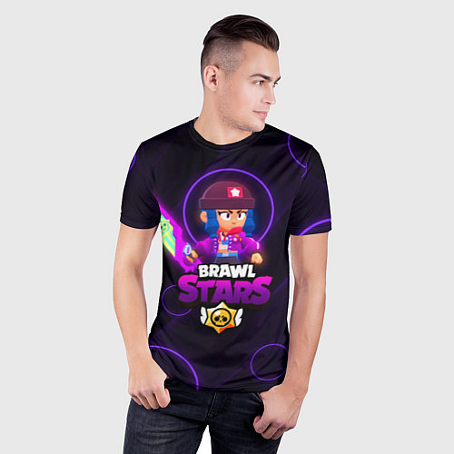 Мужская спорт-футболка Brawl Stars Heroine Bibi / 3D-принт – фото 3