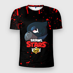 Футболка спортивная мужская BRAWL STARS CROW, цвет: 3D-принт