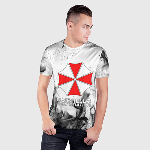 Мужская спорт-футболка UMBRELLA CORP / 3D-принт – фото 3