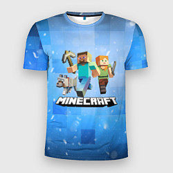 Футболка спортивная мужская Minecraft Майнкрафт, цвет: 3D-принт