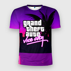 Мужская спорт-футболка GTA:VICE CITY