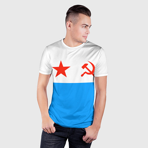 Мужская спорт-футболка ВМФ СССР / 3D-принт – фото 3