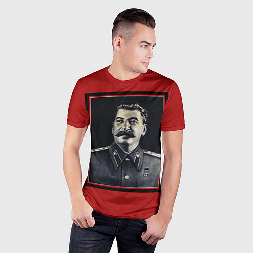 Мужская спорт-футболка Сталин / 3D-принт – фото 3
