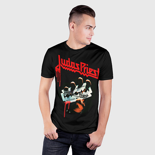 Мужская спорт-футболка Judas Priest / 3D-принт – фото 3
