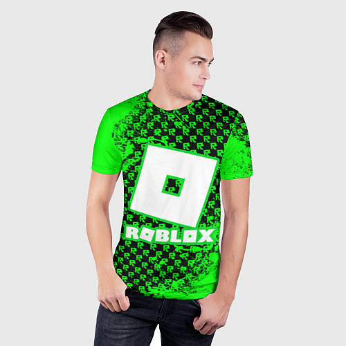 Мужская спорт-футболка Roblox / 3D-принт – фото 3