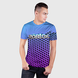 Футболка спортивная мужская Roblox Gradient Pattern, цвет: 3D-принт — фото 2