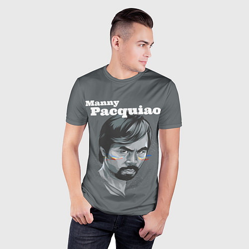 Мужская спорт-футболка Manny Pacquiao / 3D-принт – фото 3