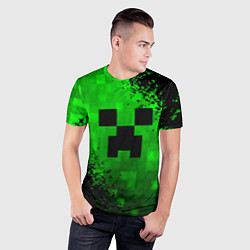 Футболка спортивная мужская MINECRAFT, цвет: 3D-принт — фото 2