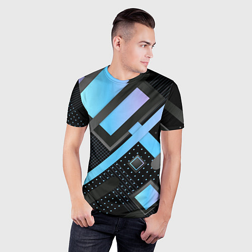 Мужская спорт-футболка Modern Geometry / 3D-принт – фото 3
