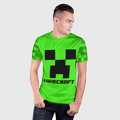 Мужская спорт-футболка MINECRAFT / 3D-принт – фото 3