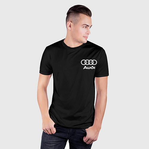 Мужская спорт-футболка Audi / 3D-принт – фото 3