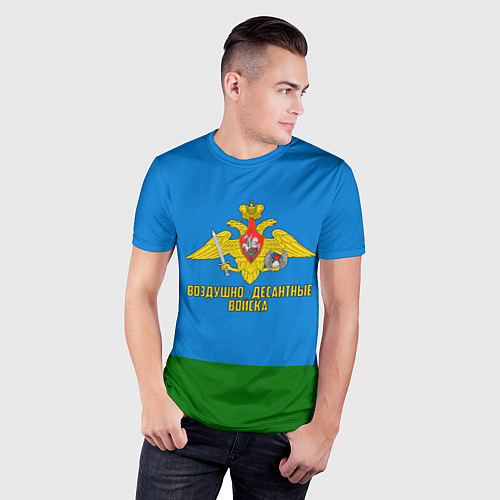Мужская спорт-футболка Воздушно - десантные войска / 3D-принт – фото 3