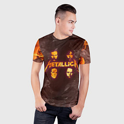 Футболка спортивная мужская Metallica, цвет: 3D-принт — фото 2