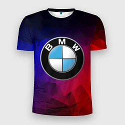 Футболка спортивная мужская BMW NEON, цвет: 3D-принт
