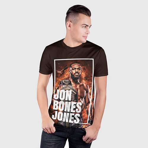 Мужская спорт-футболка Jon Jones / 3D-принт – фото 3