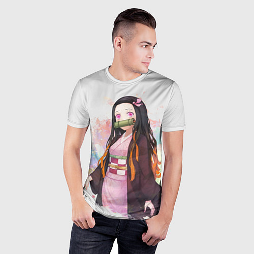 Мужская спорт-футболка KIMETSU NO YAIBA / 3D-принт – фото 3