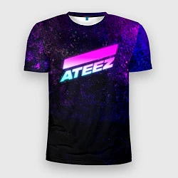 Мужская спорт-футболка ATEEZ neon