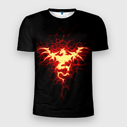 Мужская спорт-футболка Огненный Дракон
