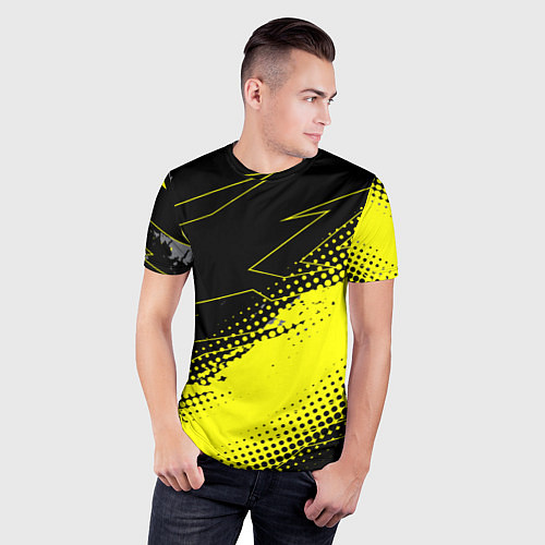 Мужская спорт-футболка Bona Fide Одежда для фитнеcа / 3D-принт – фото 3