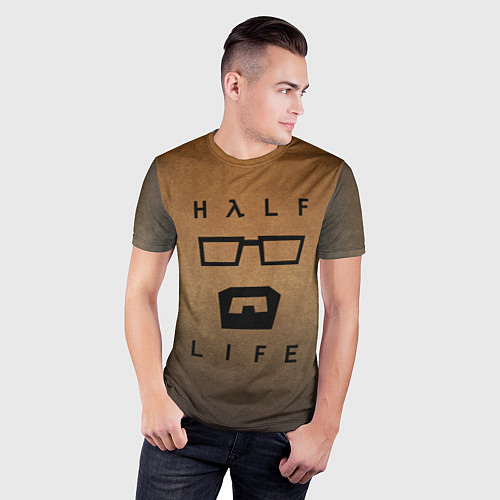 Мужская спорт-футболка HALF-LIFE / 3D-принт – фото 3