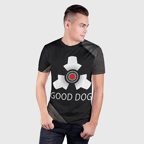 Мужская спорт-футболка HL good dog / 3D-принт – фото 3