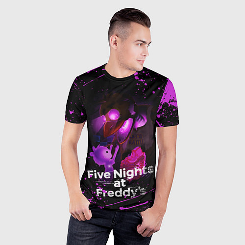 Мужская спорт-футболка FIVE NIGHTS AT FREDDYS / 3D-принт – фото 3