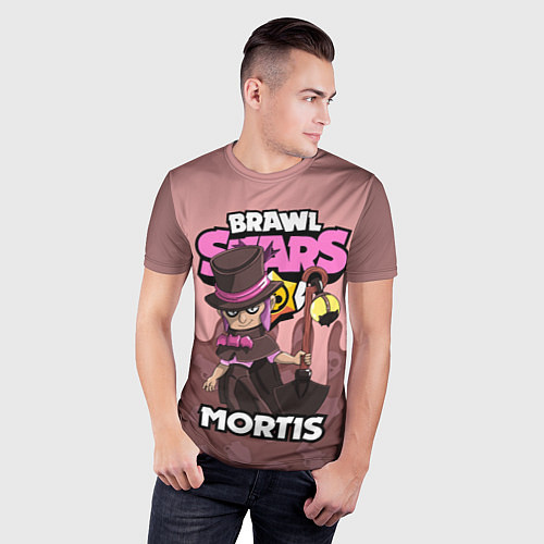 Мужская спорт-футболка BRAWL STARS MORTIS / 3D-принт – фото 3