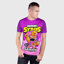 Футболка спортивная мужская BRAWL STARS SANDY, цвет: 3D-принт — фото 2