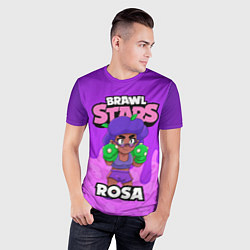 Футболка спортивная мужская BRAWL STARS ROSA, цвет: 3D-принт — фото 2