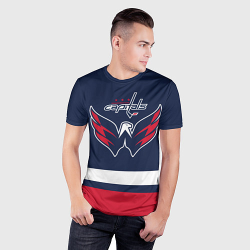 Мужская спорт-футболка Вашингтон Кэпиталз / 3D-принт – фото 3
